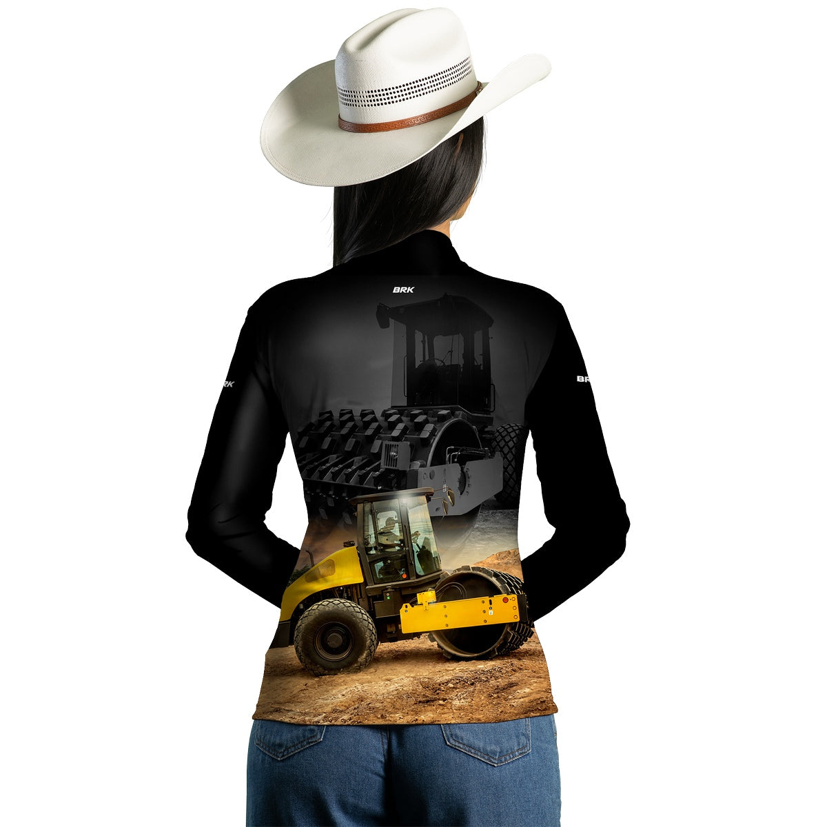 Camisa Agro Feminina Brk Rolo Compactador com Proteção Solar UV50+ - Brk Agro