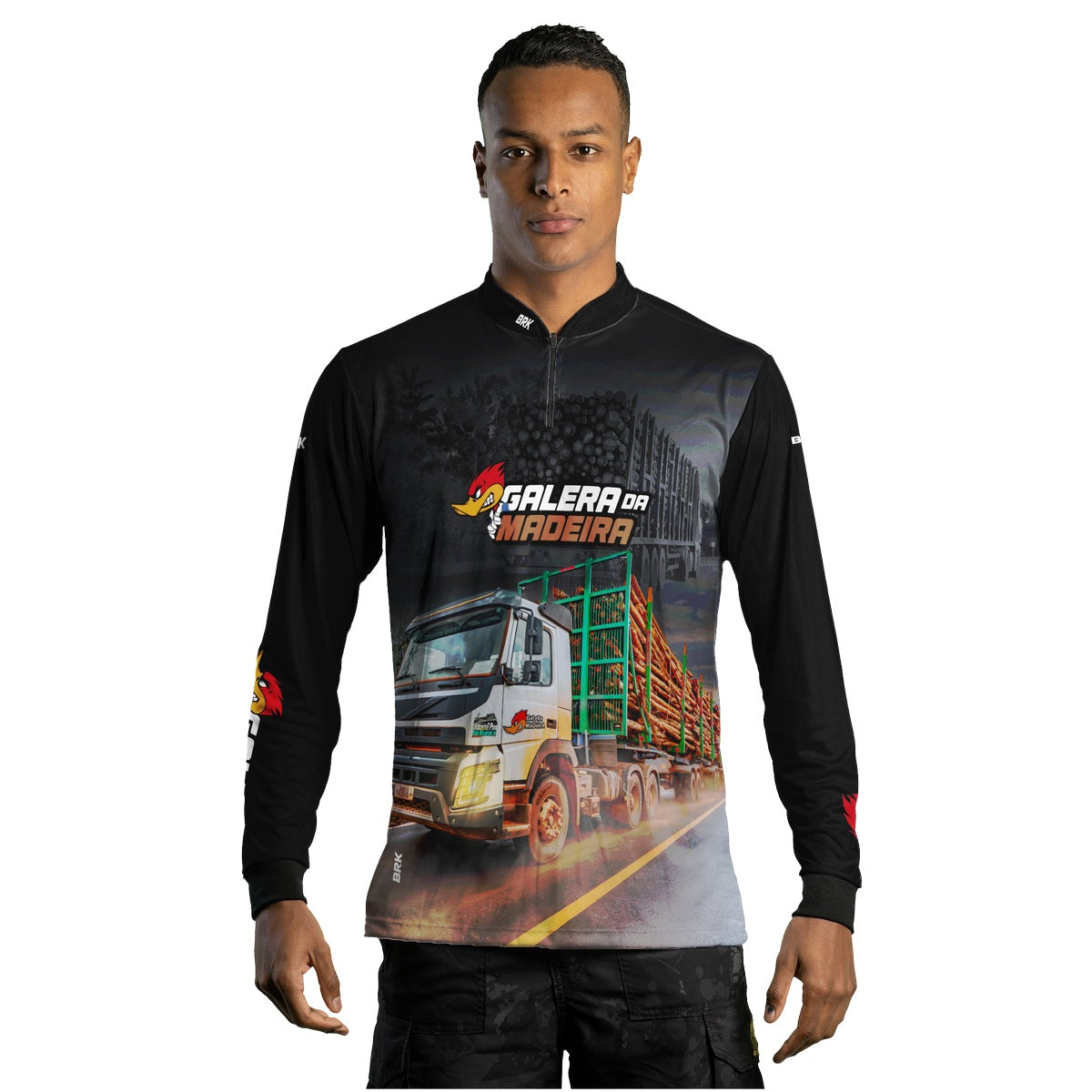 Camisa Agro Brk Galera da Madeira com Proteção Solar UV50+ - Brk Agro