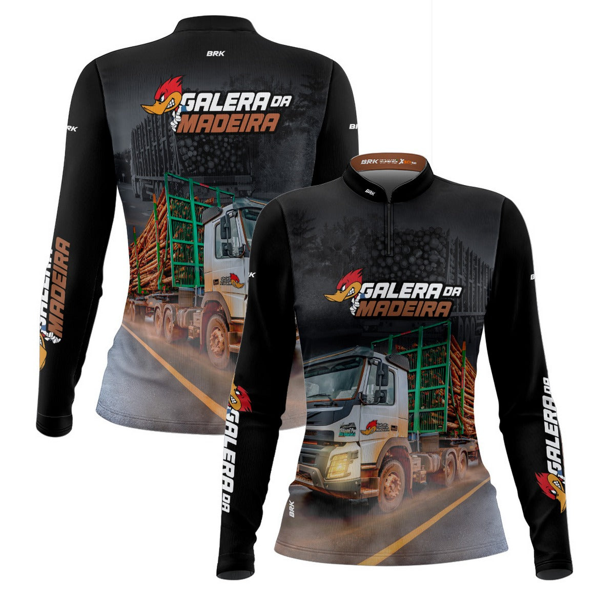 Camisa Agro Feminina Brk Galera da Madeira com Proteção Solar UV50+ - Brk Agro