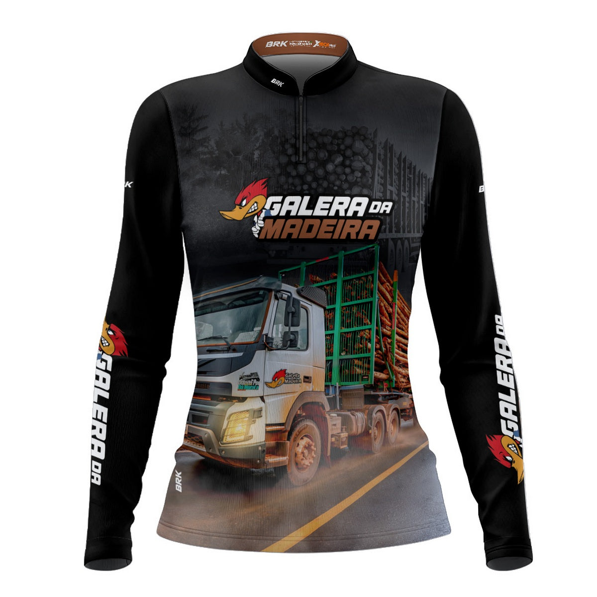 Camisa Agro Feminina Brk Galera da Madeira com Proteção Solar UV50+ - Brk Agro