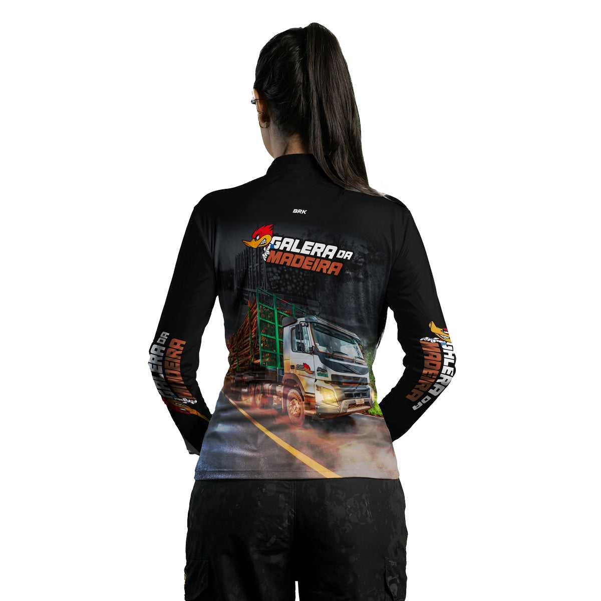 Camisa Agro Feminina Brk Galera da Madeira com Proteção Solar UV50+ - Brk Agro
