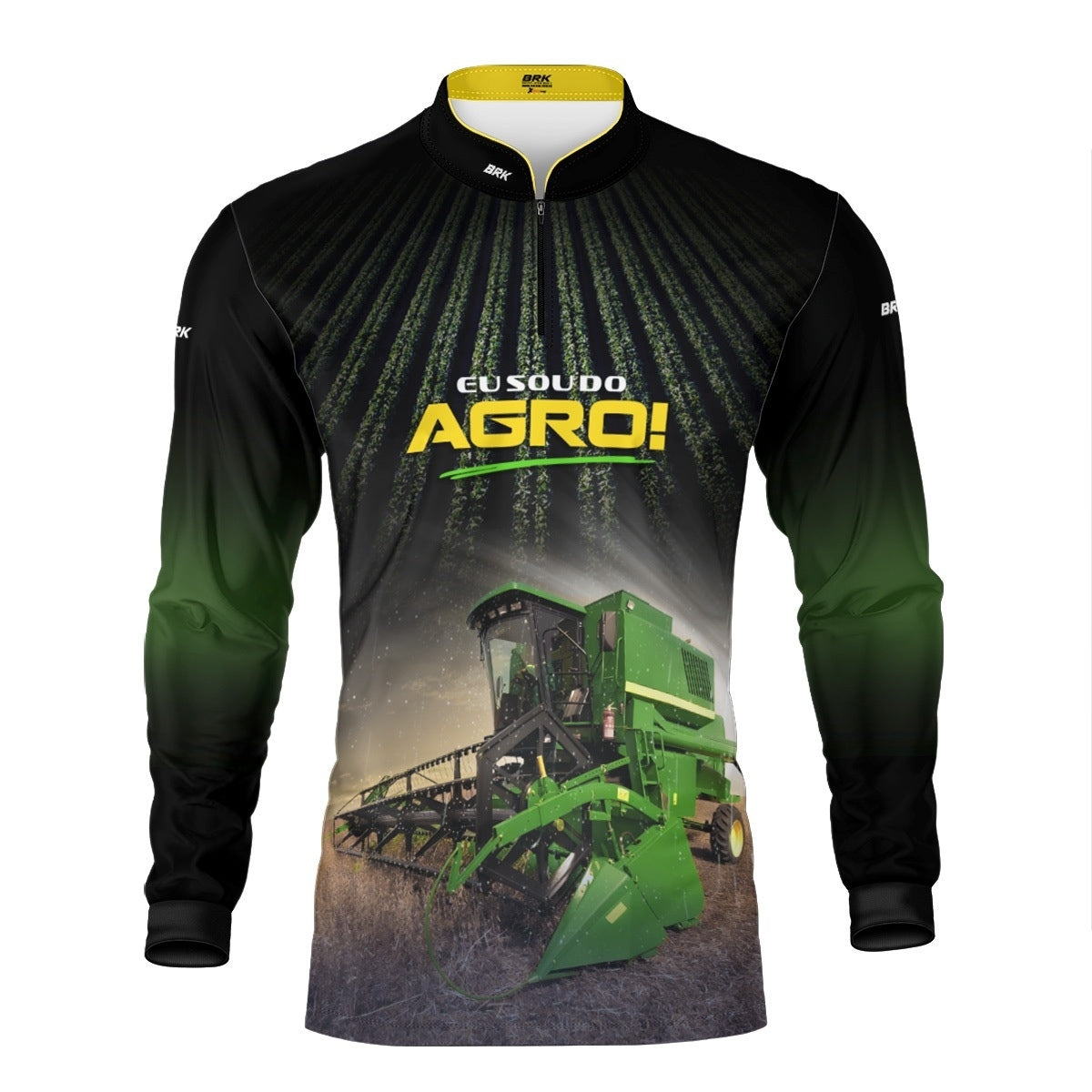 Camisa Agro Brk Eu Sou do Agro Colheita com Proteção UV50 - Envio Imediato - Brk Agro
