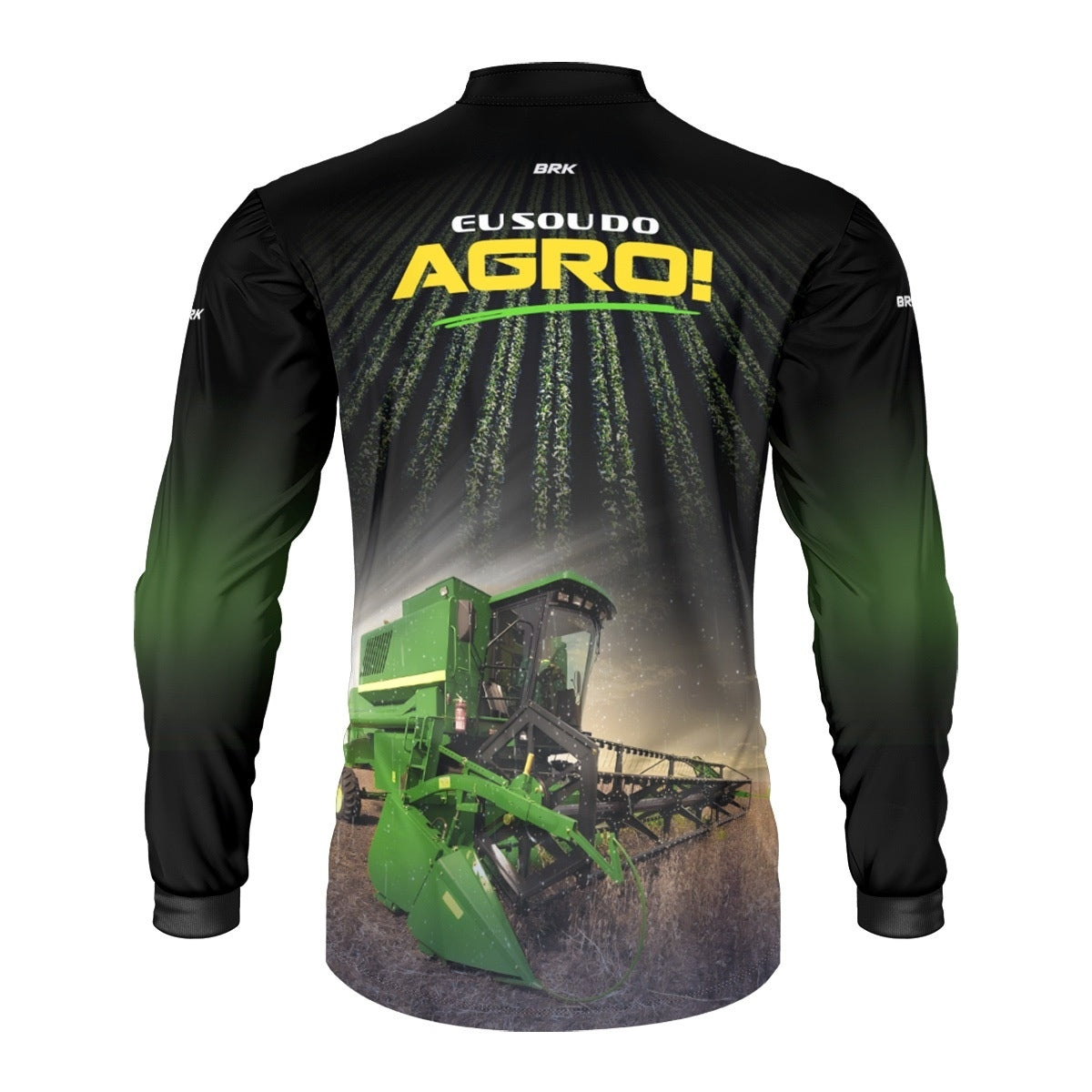 Camisa Agro Brk Eu Sou do Agro Colheita com Proteção UV50 - Envio Imediato - Brk Agro