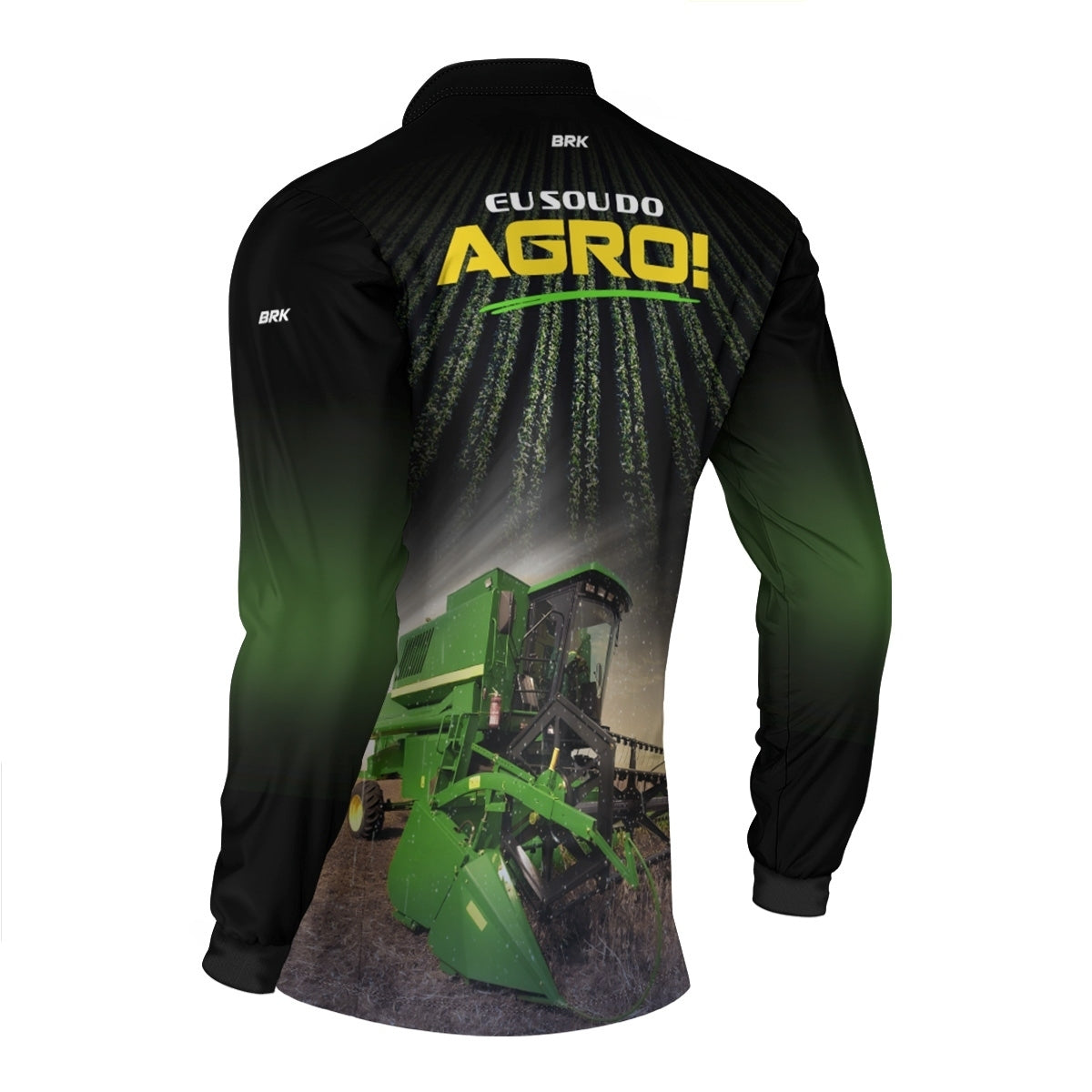 Camisa Agro Brk Eu Sou do Agro Colheita com Proteção UV50 - Envio Imediato - Brk Agro