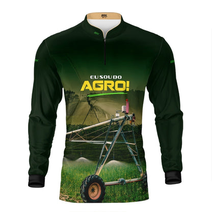 Camisa Agro Brk Eu Sou do Agro Irrigação Verde com Proteção UV50 - Envio Imediato - Brk Agro