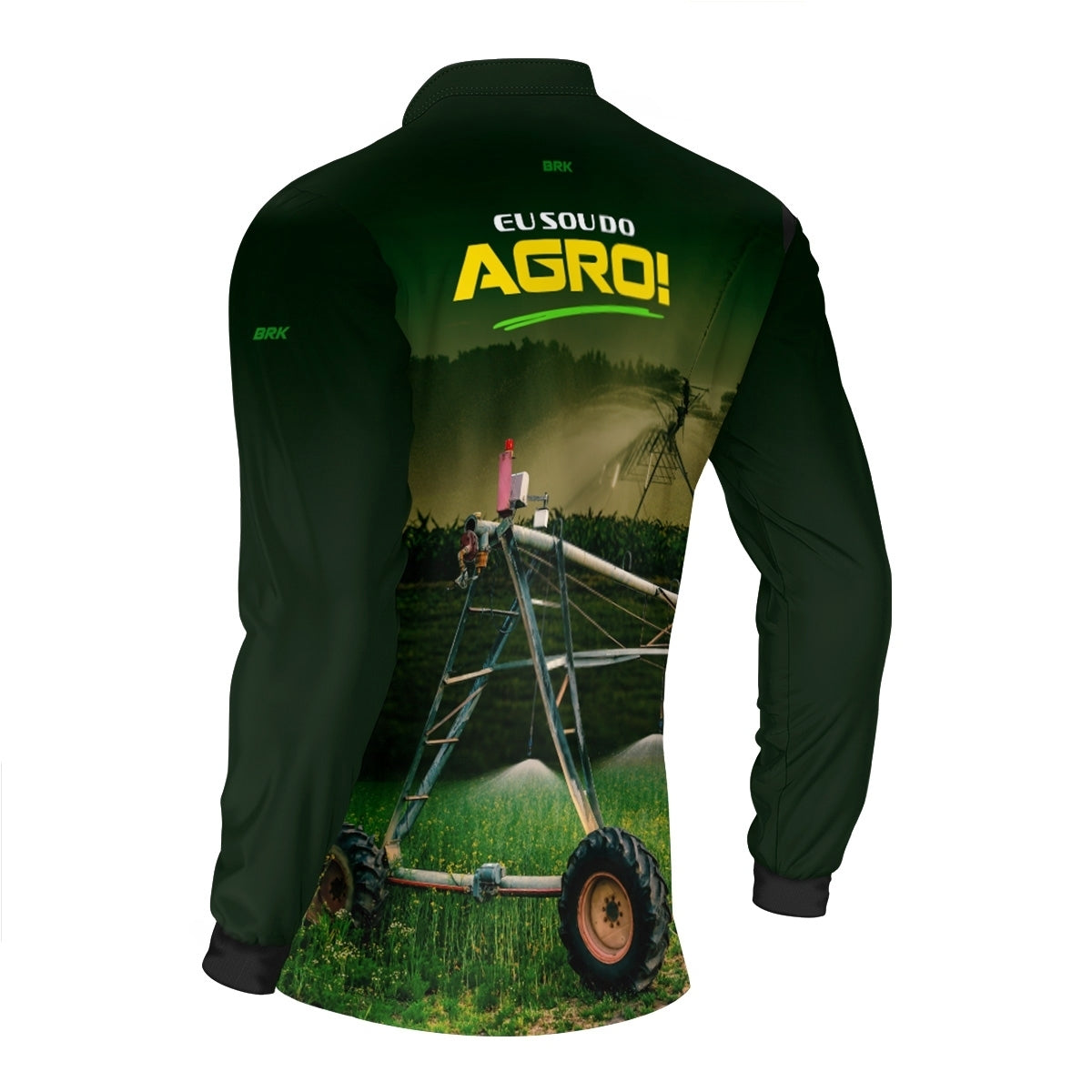 Camisa Agro Brk Eu Sou do Agro Irrigação Verde com Proteção UV50 - Envio Imediato - Brk Agro
