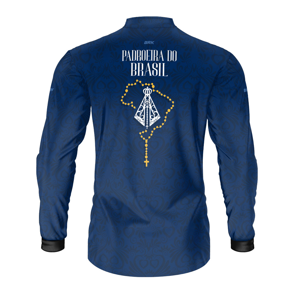 Camisa Agro Brk Eu Sou do Agro Padroeira do Brasil Azul com Proteção UV50 - Envio Imediato - Brk Agro