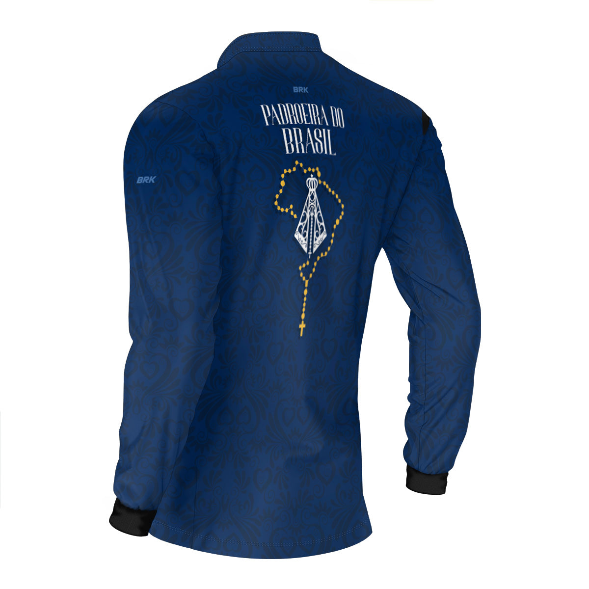 Camisa Agro Brk Eu Sou do Agro Padroeira do Brasil Azul com Proteção UV50 - Envio Imediato - Brk Agro