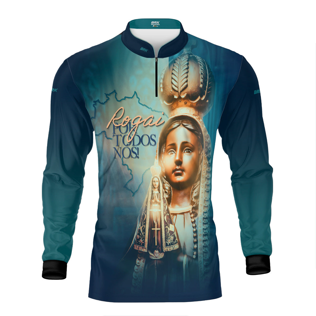 Camisa Agro Brk Eu Sou do Agro Nossa Senhora com Proteção UV50 - Envio Imediato - Brk Agro