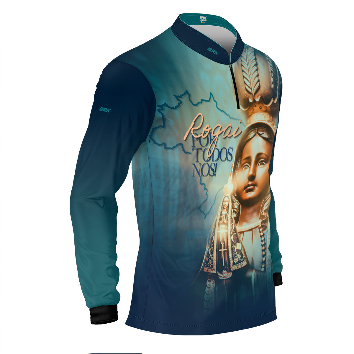 Camisa Agro Brk Eu Sou do Agro Nossa Senhora com Proteção UV50 - Envio Imediato - Brk Agro