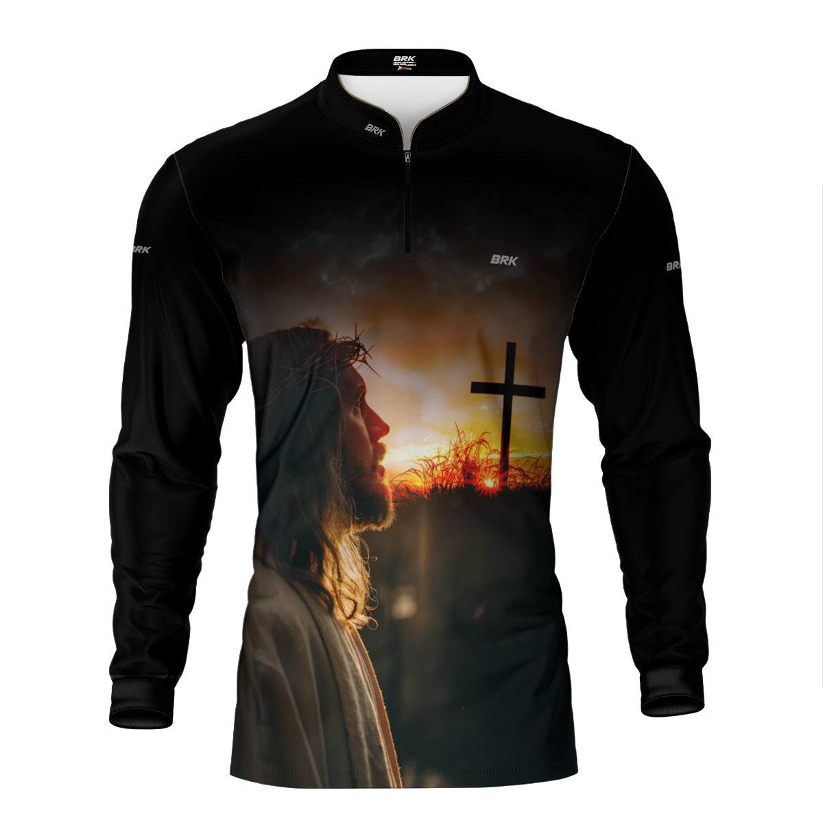 Camisa Agro Brk Eu Sou do Agro jesus no Calvário com Proteção UV50 - Envio Imediato - Brk Agro