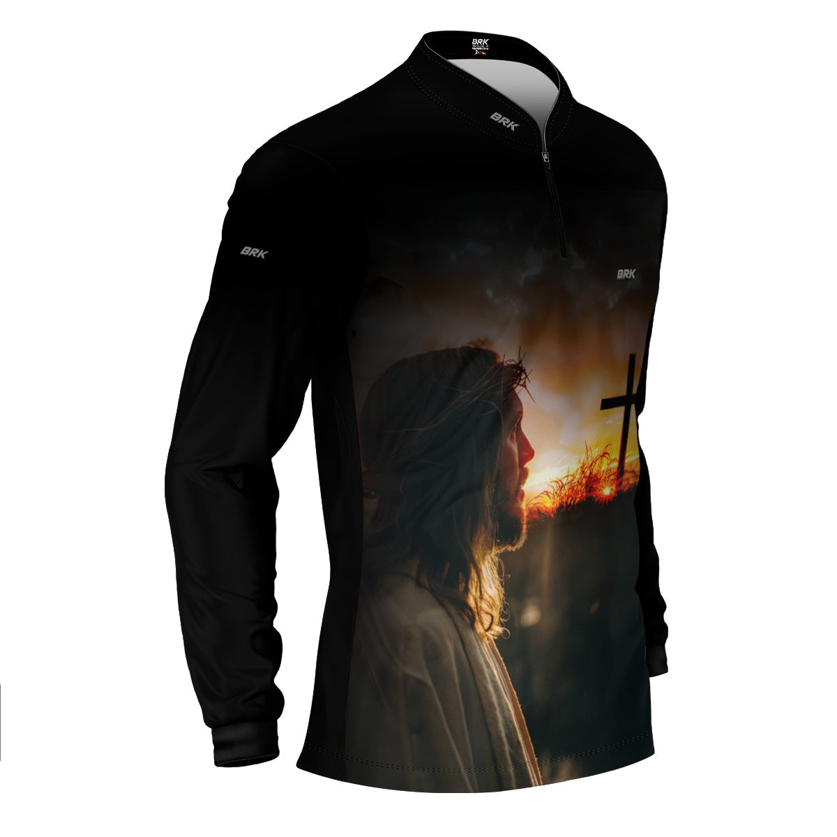 Camisa Agro Brk Eu Sou do Agro jesus no Calvário com Proteção UV50 - Envio Imediato - Brk Agro