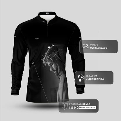 Camisa Agro Brk Eu Sou do Agro A paixão de Cristo com Proteção UV50 - Envio Imediato - Brk Agro