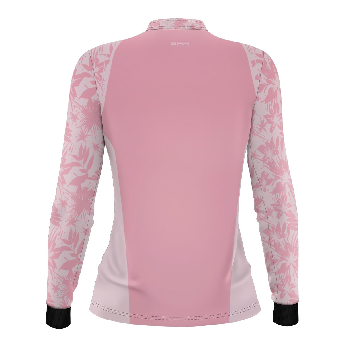 Camisa Agro Feminina Brk Básica Floral Rosa com Proteção Solar UV50+ - Brk Agro
