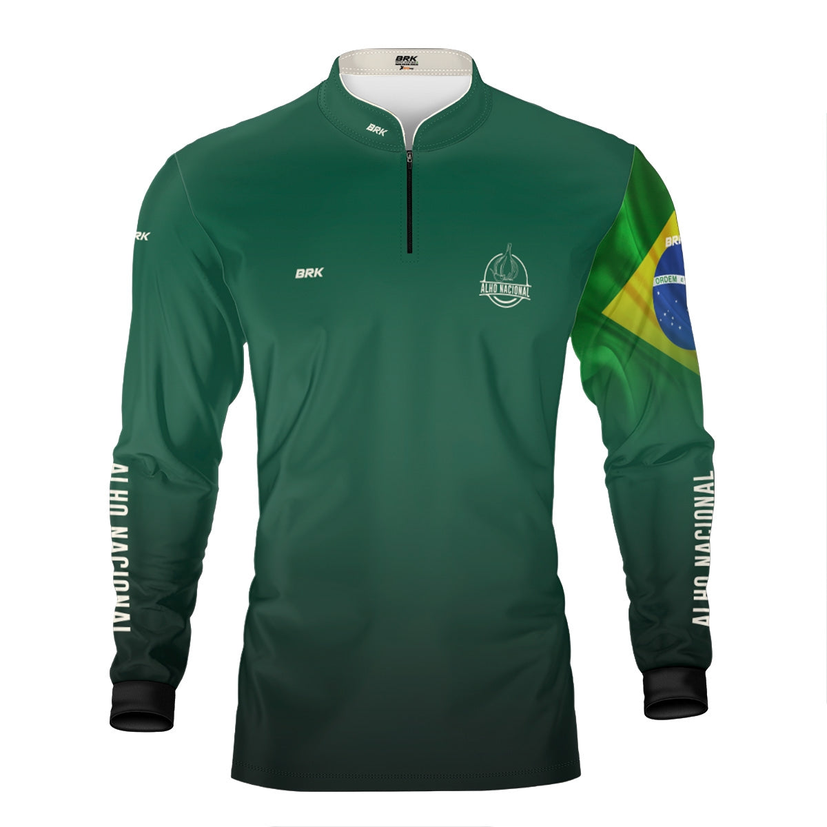 Camisa Agro Brk Alho Nacional Brasil com Proteção Solar UV50+ - Brk Agro
