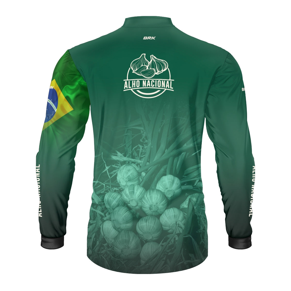 Camisa Agro Brk Alho Nacional Brasil com Proteção Solar UV50+ - Brk Agro