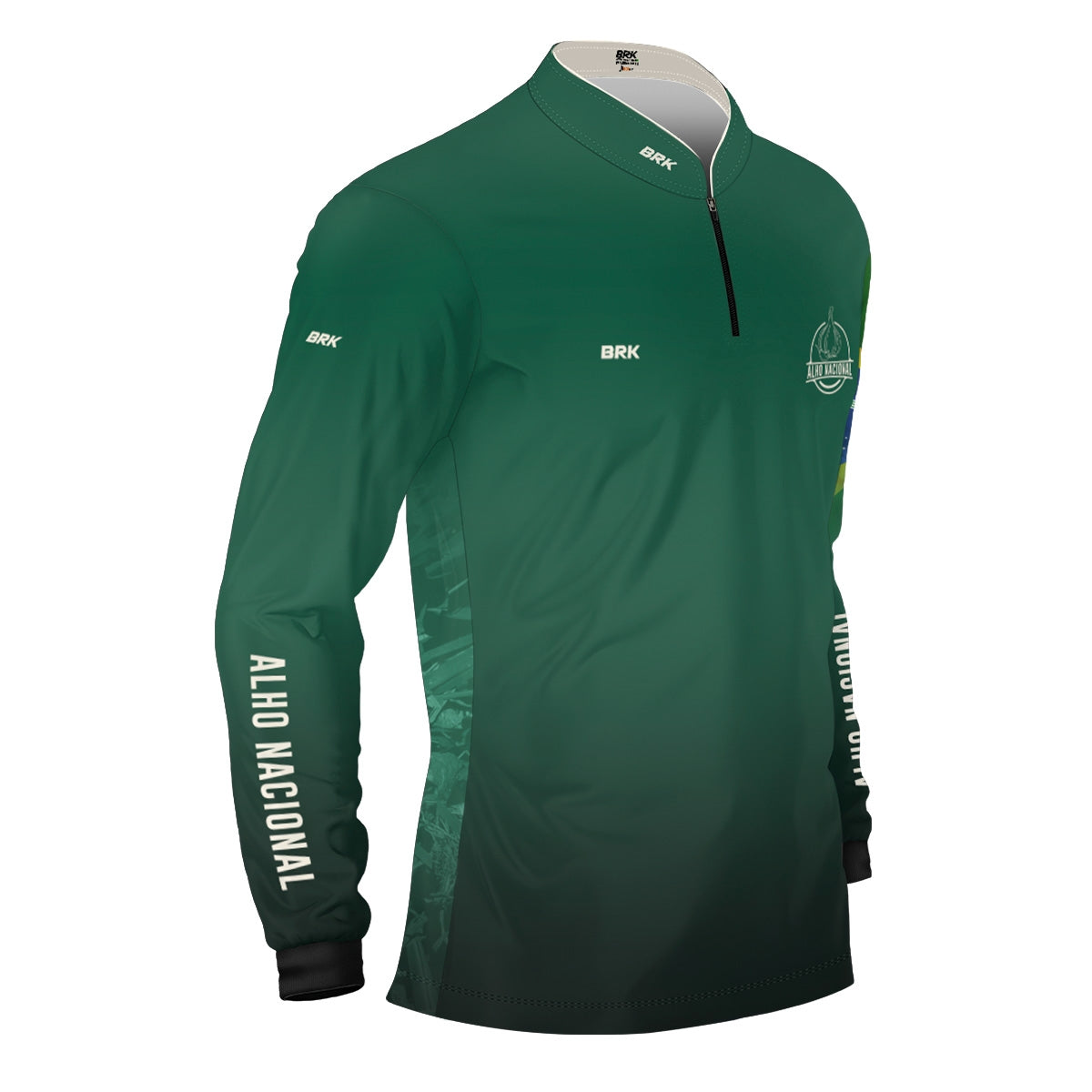 Camisa Agro Brk Alho Nacional Brasil com Proteção Solar UV50+ - Brk Agro