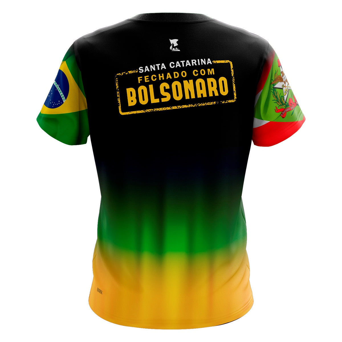 Camiseta Brasil Patriota SC Fechado com Bolsonaro UV50+ Envio Imediato - Brk Agro