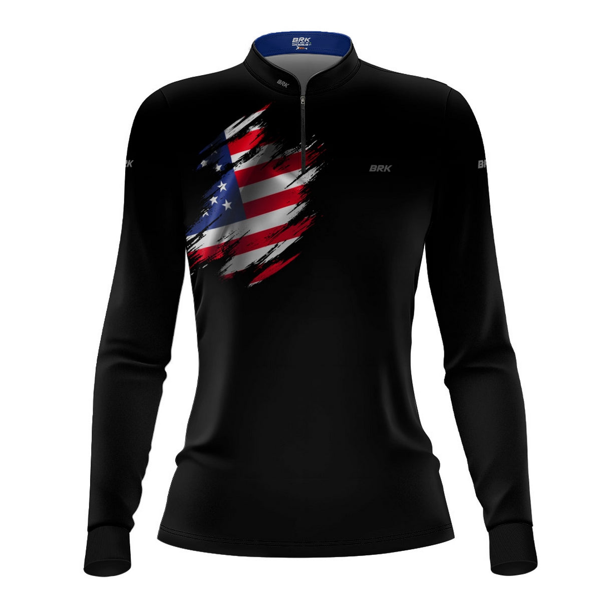 Camisa Agro Feminina Brk Clean Bandeira EUA com Proteção UV50+ - Brk Agro