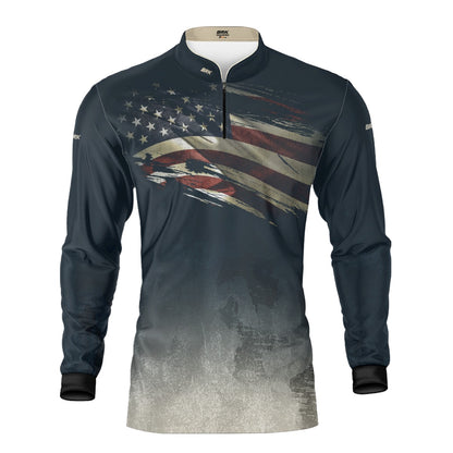 Camisa Agro Brk Clean Bandeira dos EUA com Proteção UV50+ - Brk Agro