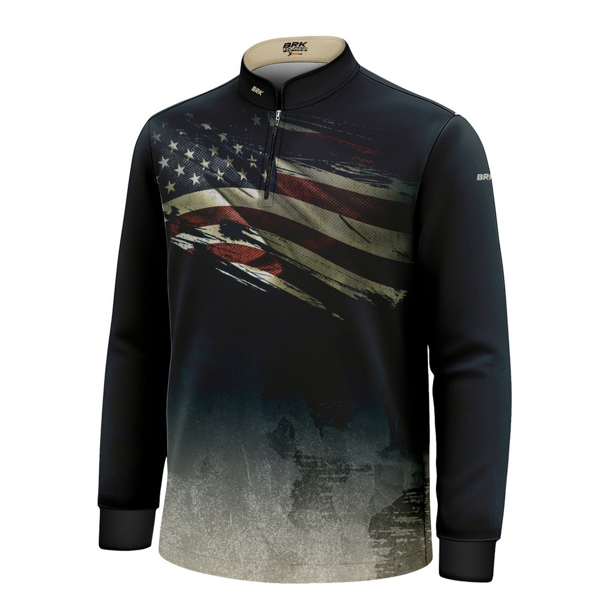 Camisa Agro Infantil Brk Clean Bandeira dos EUA com Proteção UV50+ - Brk Agro