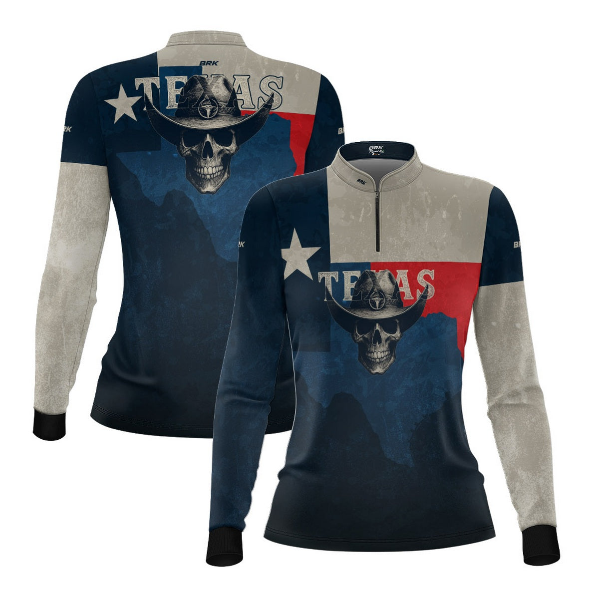 Camisa Agro Feminina Brk Skull Texas com Proteção UV50+ - Brk Agro