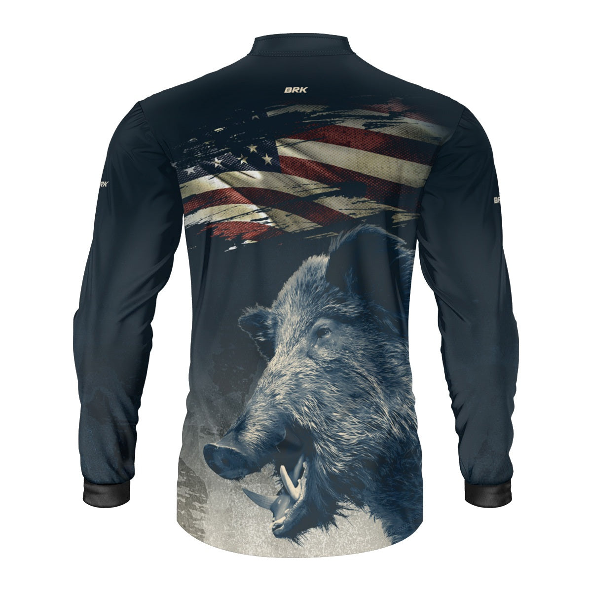 Camisa Agro Brk Javali Bandeira EUA com Proteção UV50+ - Brk Agro