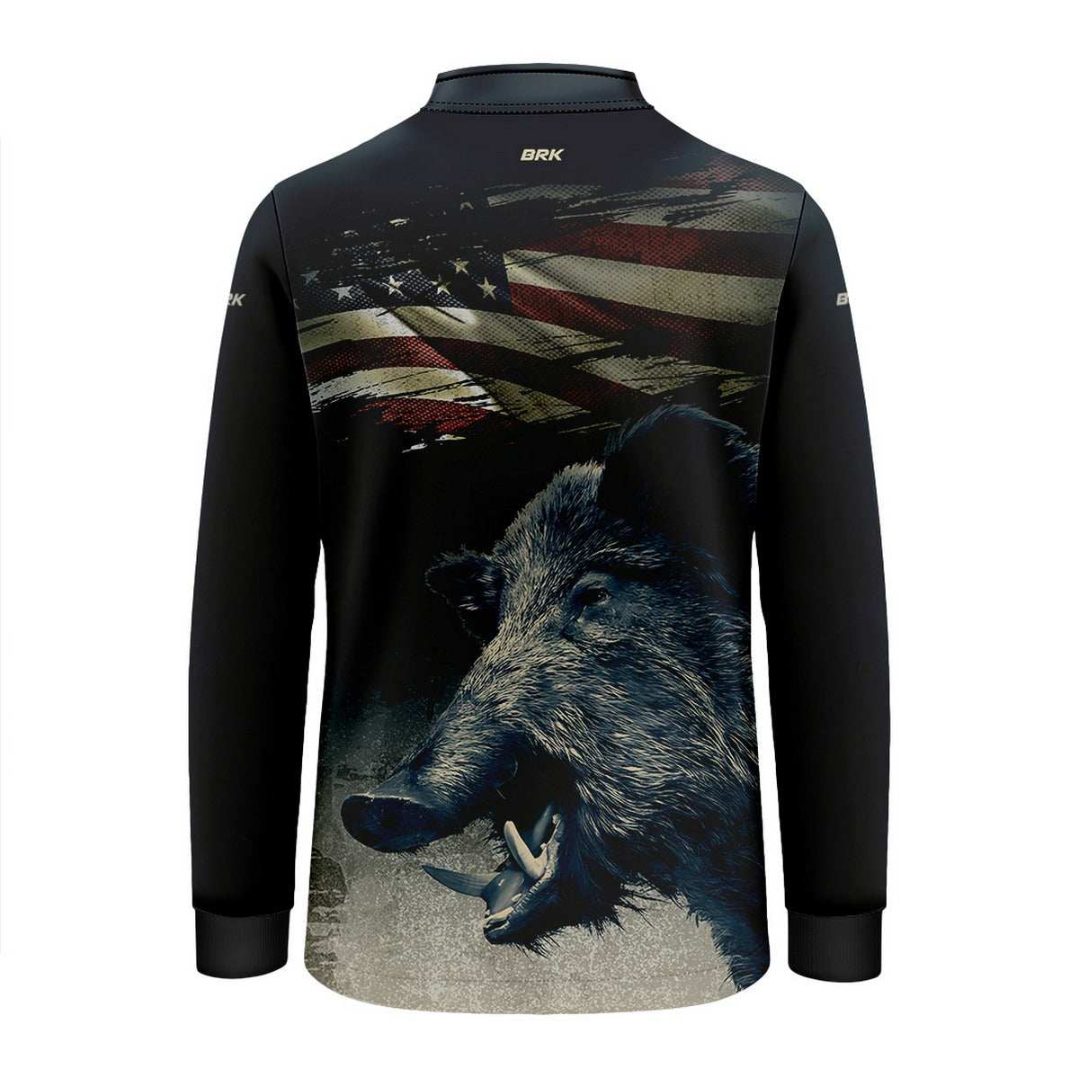Camisa Agro Infantil Brk Javali Bandeira EUA com Proteção UV50+ - Brk Agro