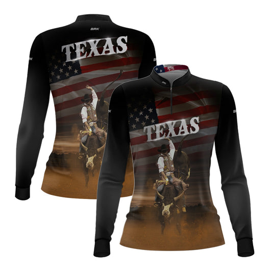 Camisa Agro Feminina Brk Texas Rodeio com Proteção UV50+ - Brk Agro