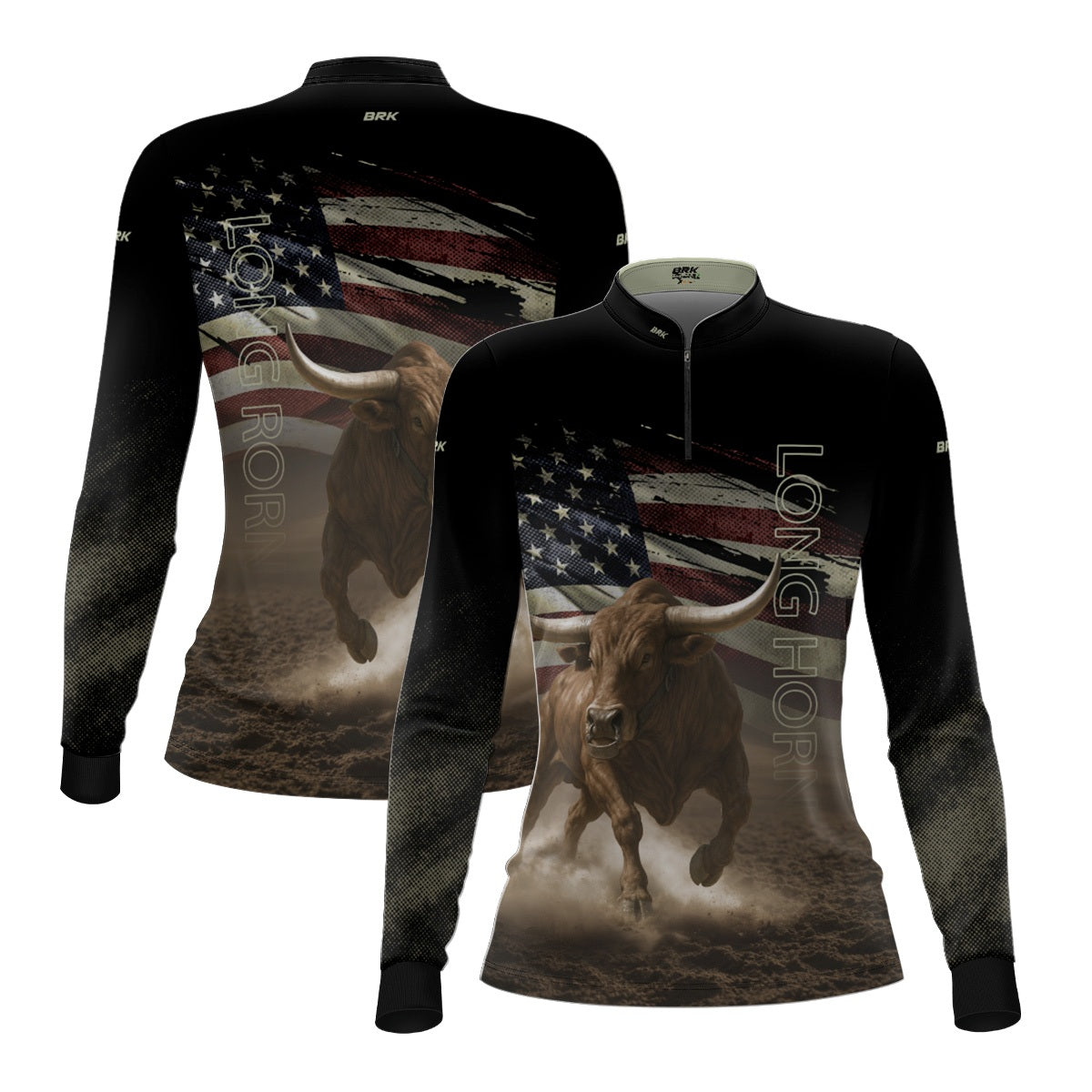 Camisa Agro Feminina Brk Touro Longhorn com Proteção UV50+ - Brk Agro