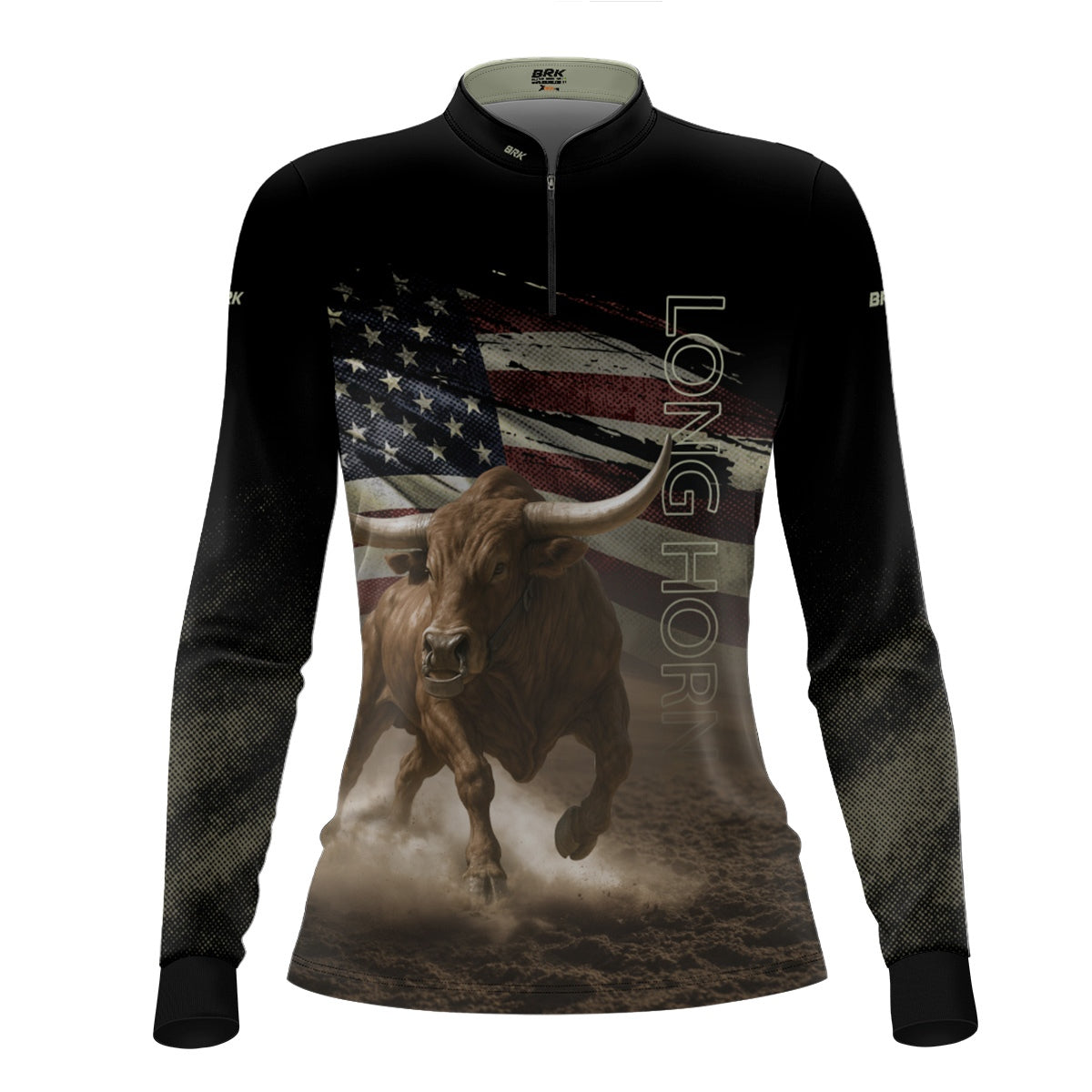 Camisa Agro Feminina Brk Touro Longhorn com Proteção UV50+ - Brk Agro