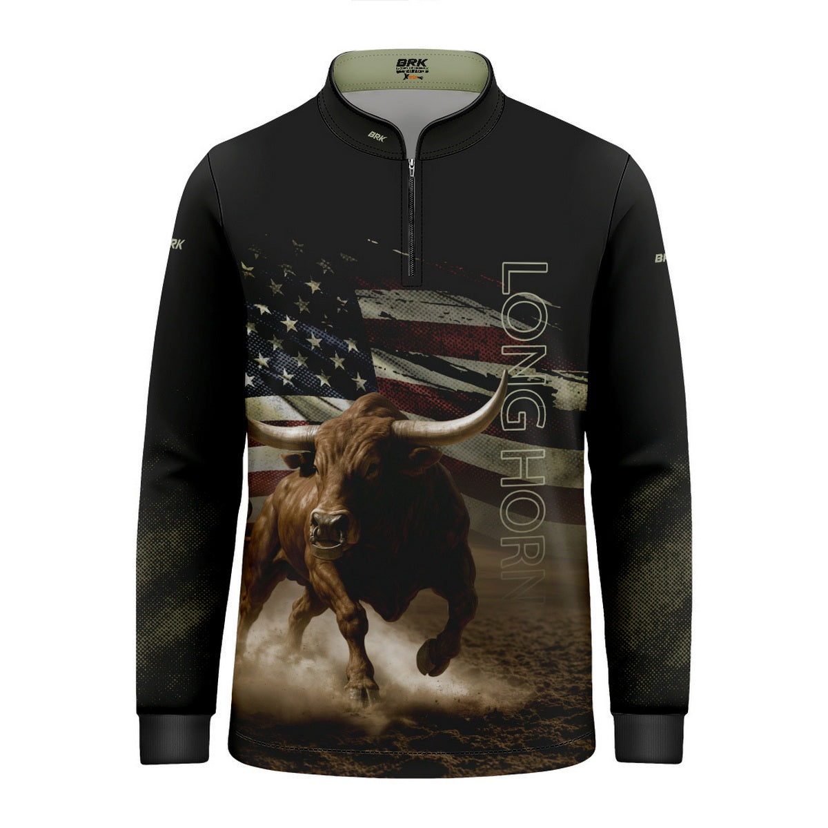 Camisa Agro Infantil Brk Touro Longhorn com Proteção UV50+ - Brk Agro