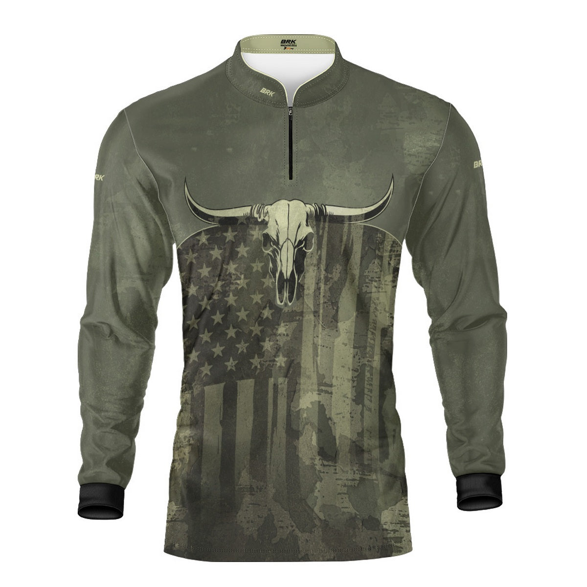 Camisa Brk Skull Long Horn com Proteção UV50+ - Brk Agro