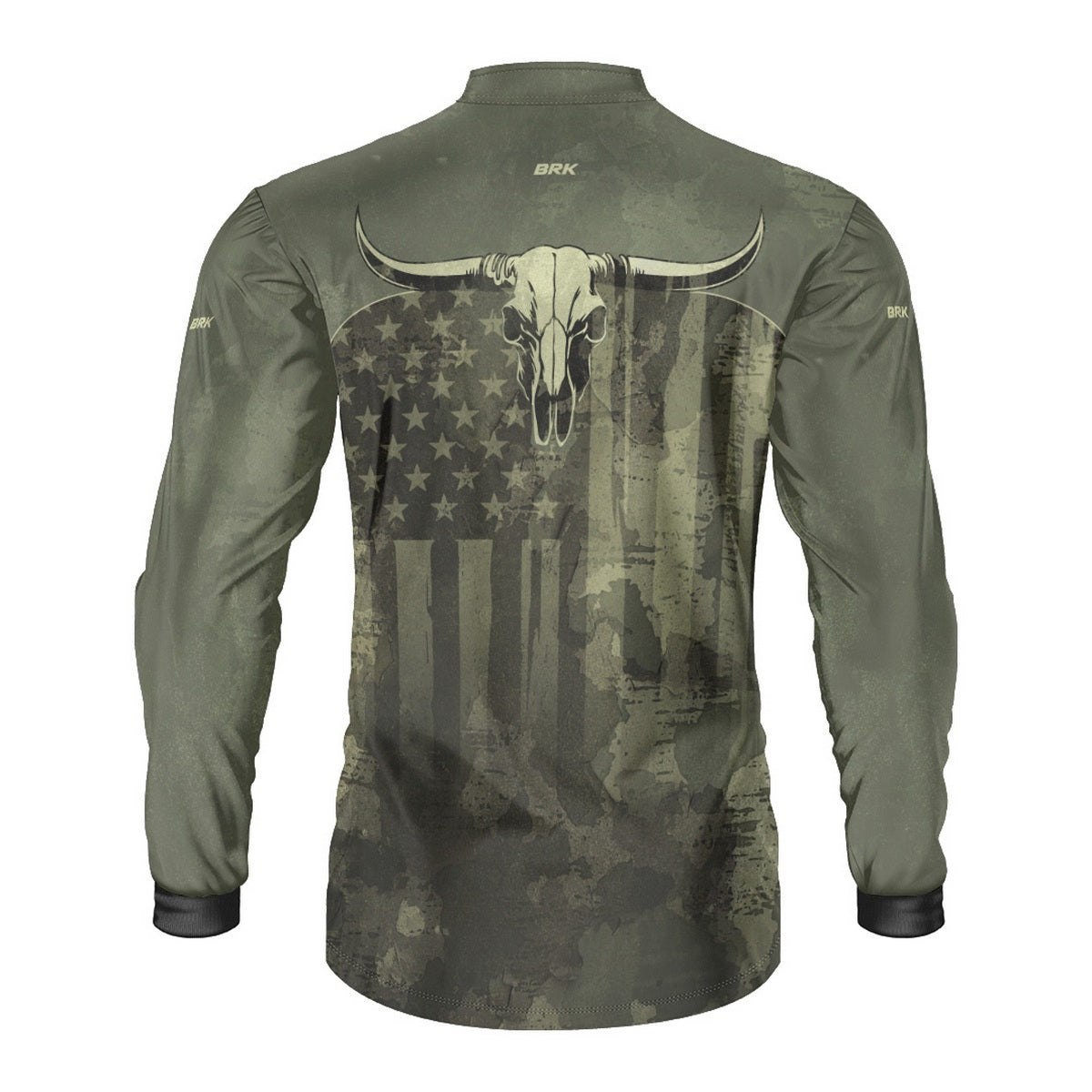 Camisa Brk Skull Long Horn com Proteção UV50+ - Brk Agro