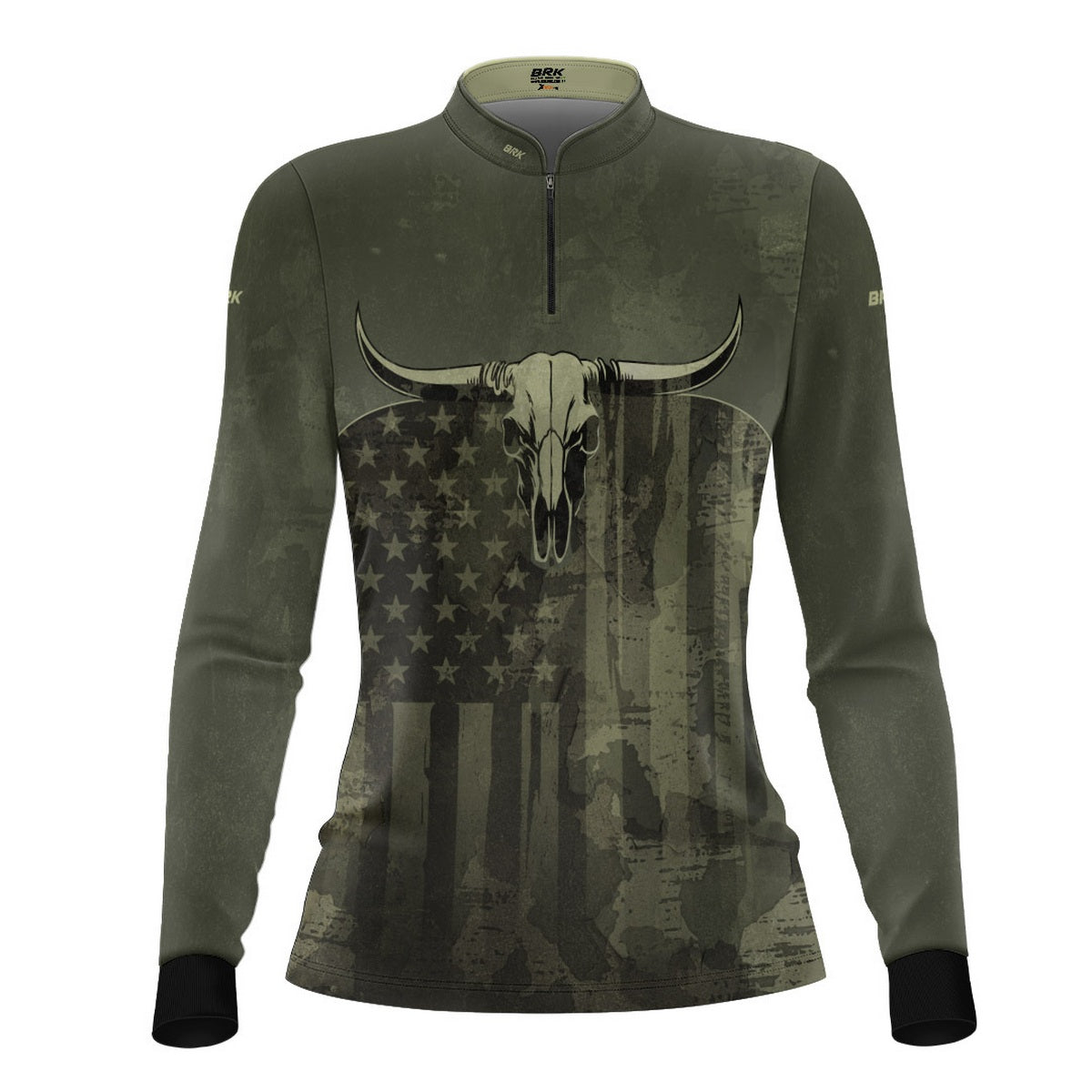 Camisa Agro Feminina Brk Skull Longhorn com Proteção UV50+ - Brk Agro