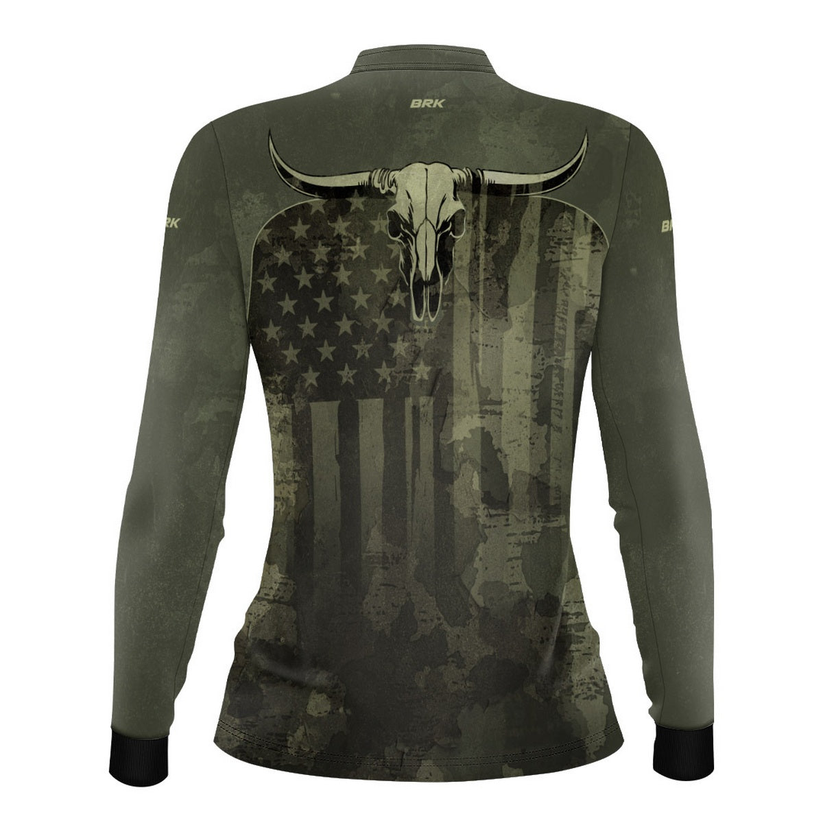 Camisa Agro Feminina Brk Skull Longhorn com Proteção UV50+ - Brk Agro