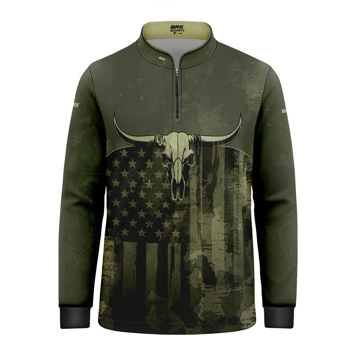 Camisa Agro Infantil Brk Skull Longhorn com Proteção UV50+ - Brk Agro