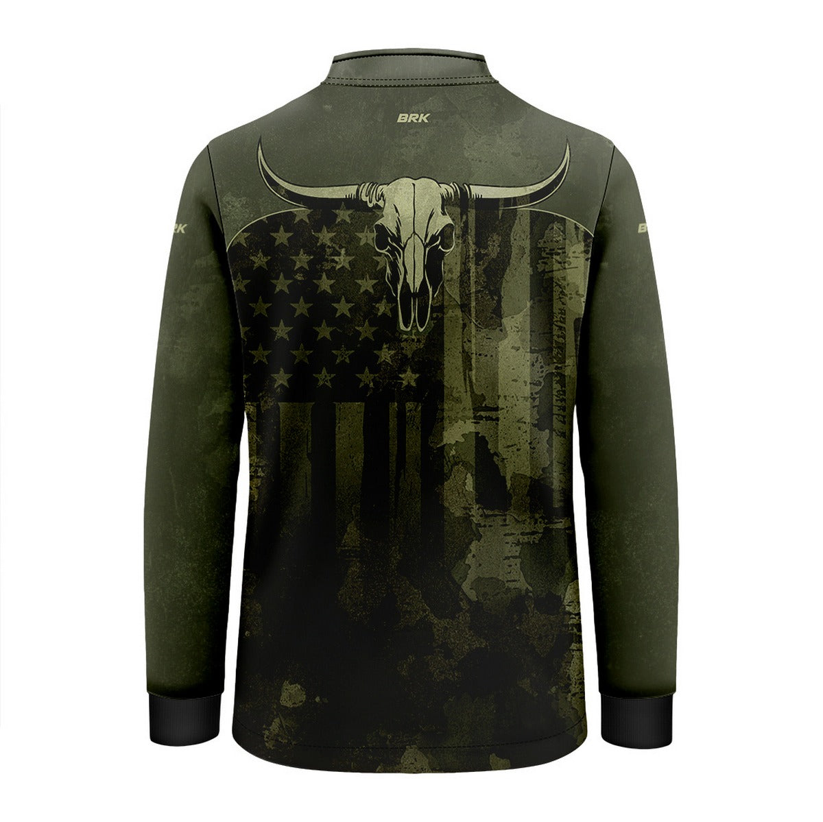 Camisa Agro Infantil Brk Skull Longhorn com Proteção UV50+ - Brk Agro