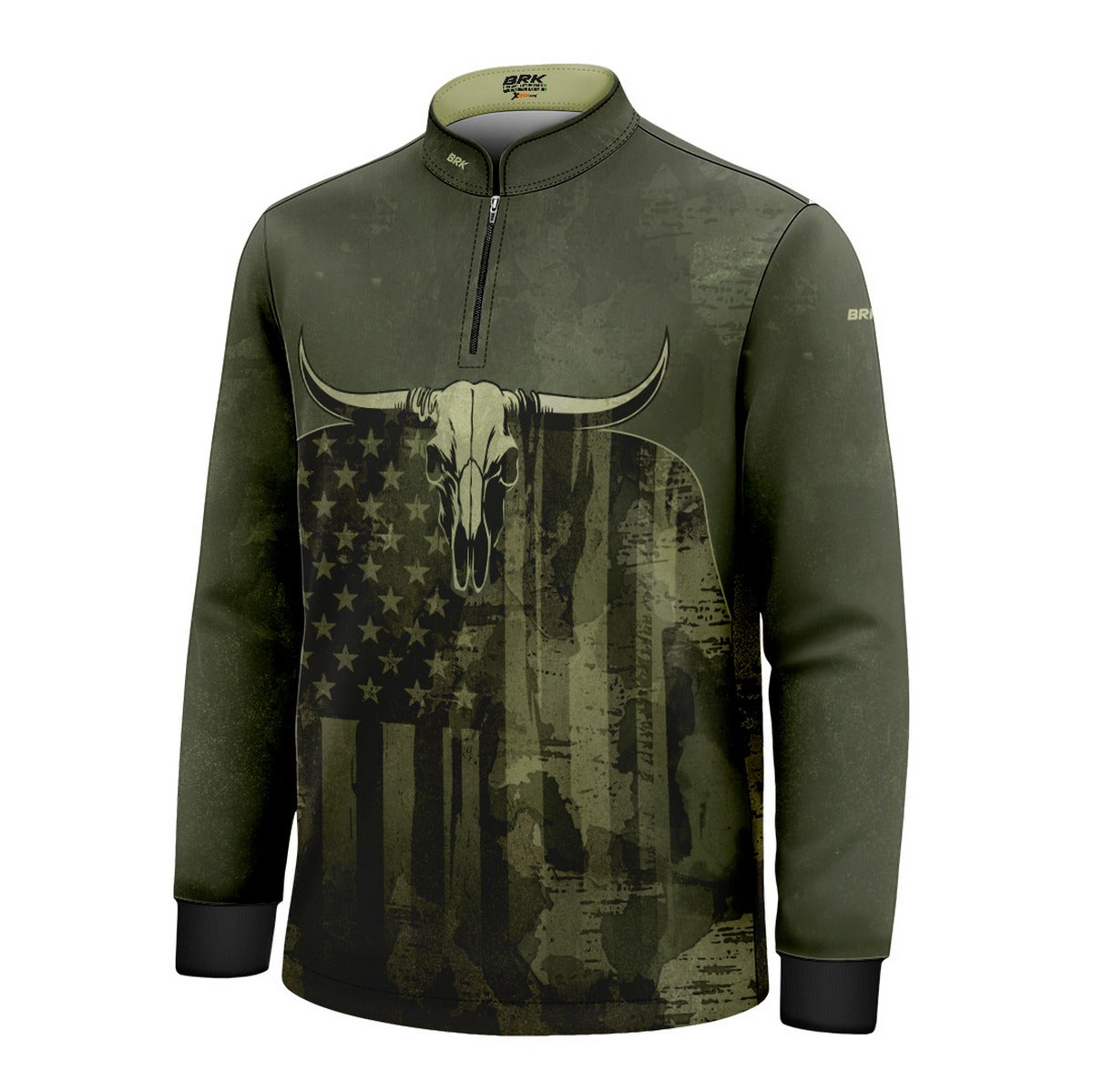 Camisa Agro Infantil Brk Skull Longhorn com Proteção UV50+ - Brk Agro