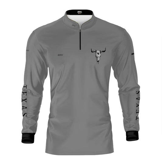Camisa Agro Brk Clean Cinza Texas Longhorn com Proteção UV50+