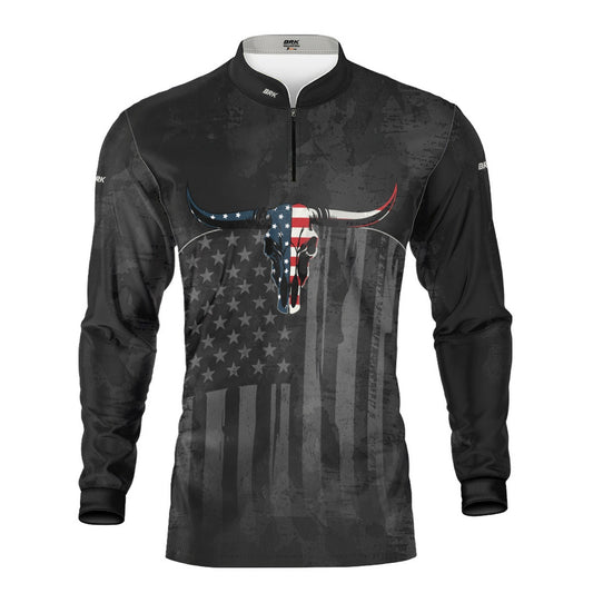 Camisa Agro Brk Skull Longhorn USA com Proteção UV50+