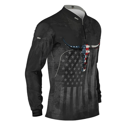 Camisa Agro Brk Skull Longhorn USA com Proteção UV50+ - Brk Agro