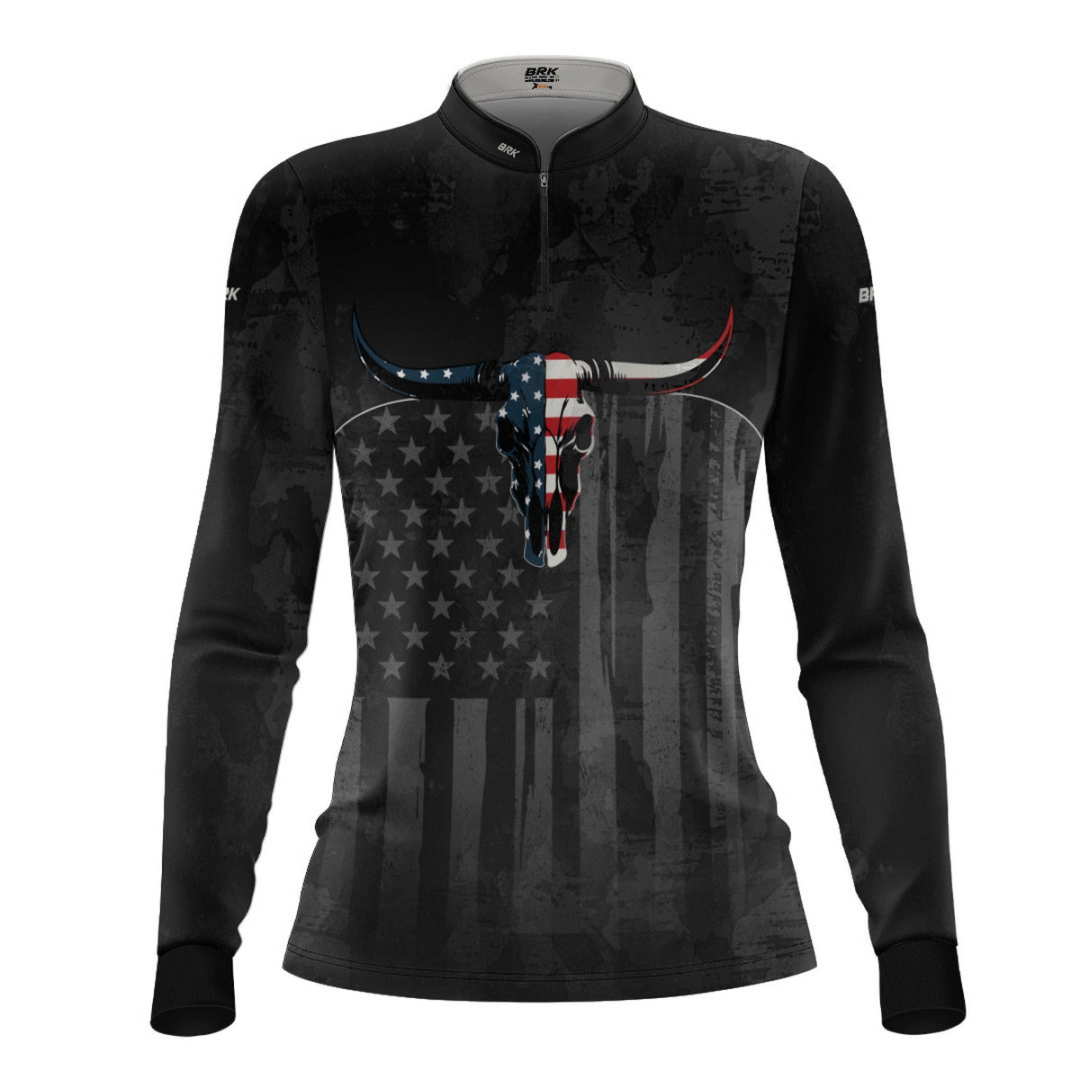 Camisa Agro Feminina Brk Skull Longhorn USA com Proteção UV50+ - Brk Agro