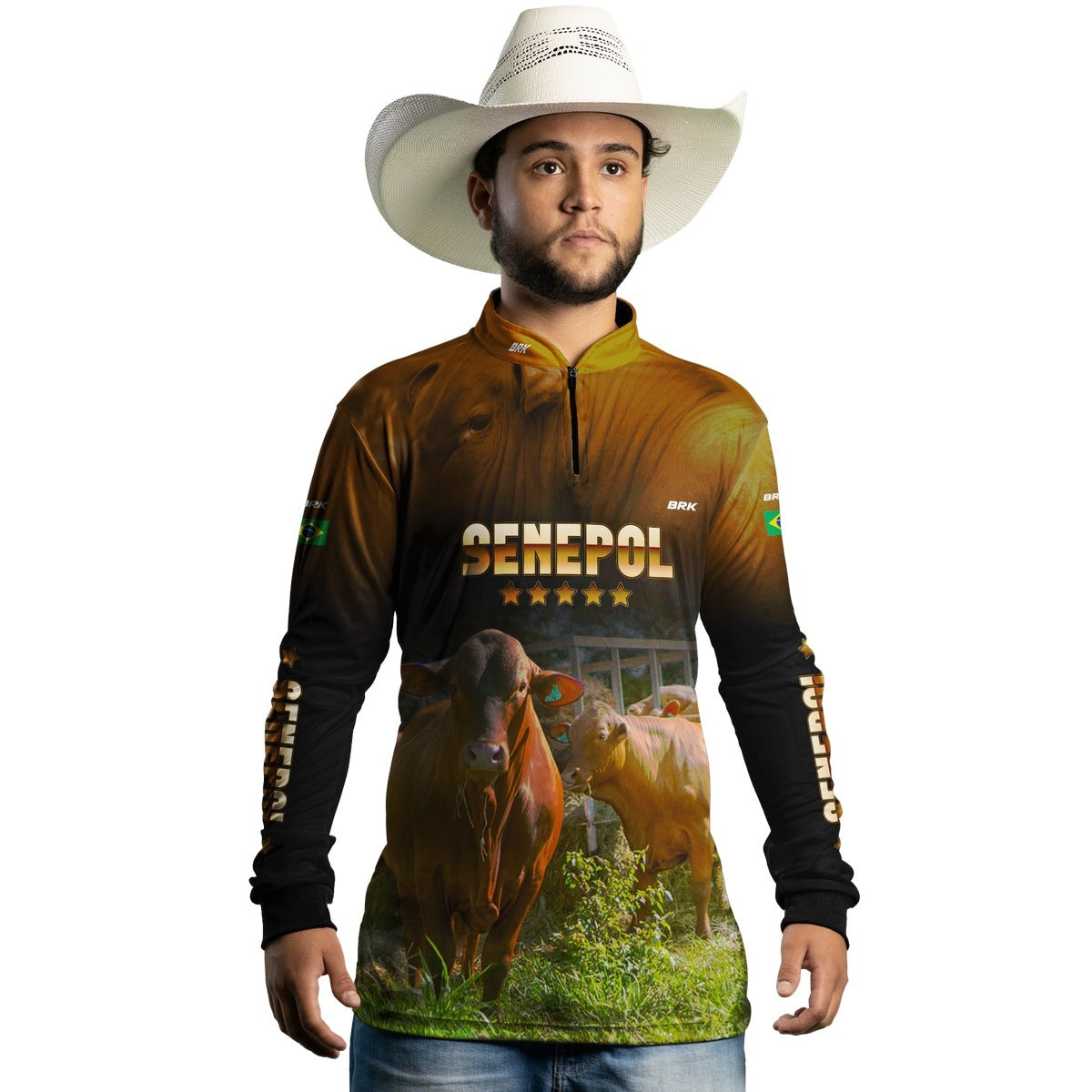 Camisa Agro Brk Senepol Proteção Solar UV50+ - Brk Agro