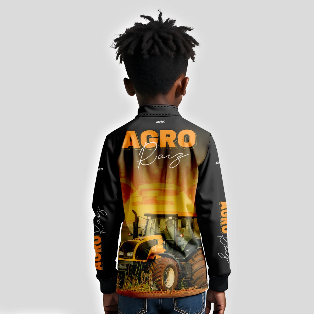 Camisa Brk Agro Infantil Trator Agro Raiz com UV50+ - Brk Agro