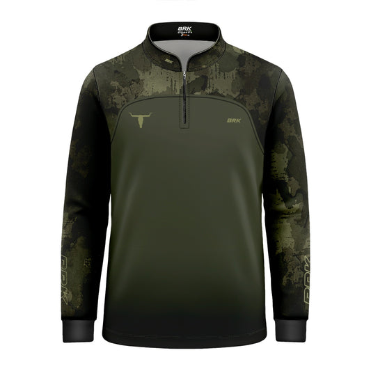 Camisa Agro Brk Camu Verde Long Horn com Proteção Solar UV50+