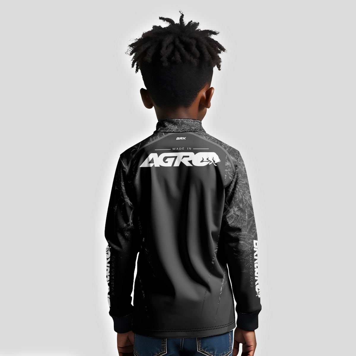 Camisa Infantil Agro Brk Camuflado Real Tree Made In Agro com Proteção Solar UV50+ - Brk Agro