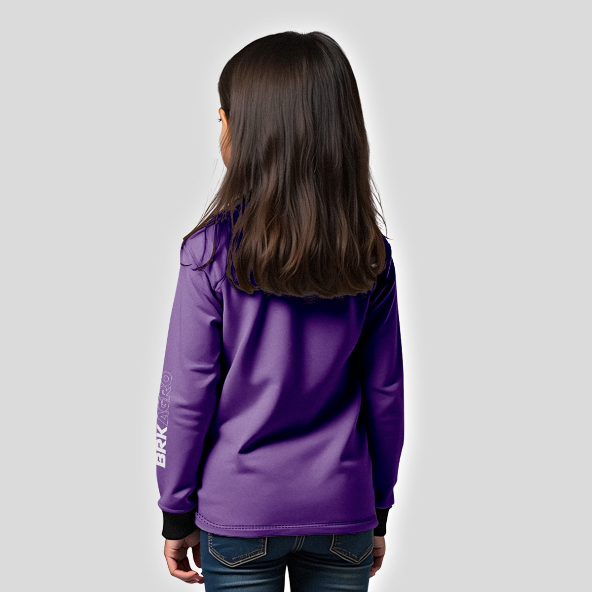 Camisa Infantil Agro Brk Roxa Clean com Proteção Solar UV50+ - Brk Agro