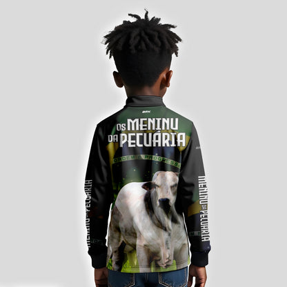 Camisa Infantil Agro Brk Os Menino da Pecuária com Proteção Solar UV50+ - Brk Agro