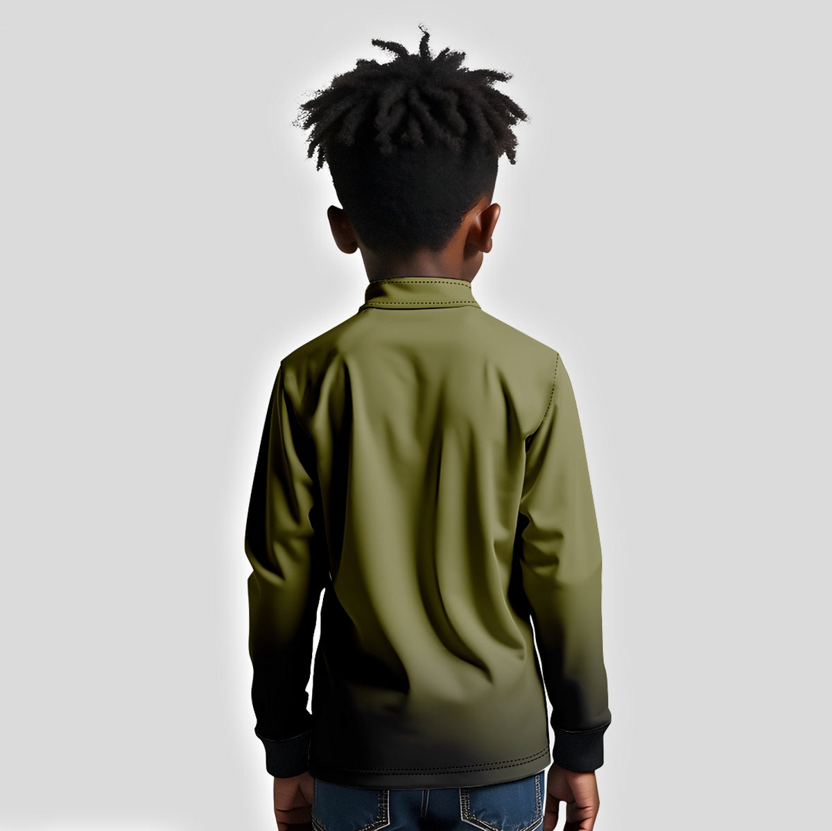 Camisa Agro Infantil Brk Unissex Basic Verde Musgo com Proteção Solar UV50+ - Brk Agro